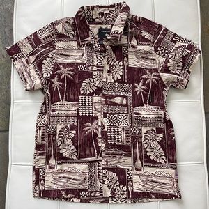 Quicksilver Hawaiian Shirt Size 5